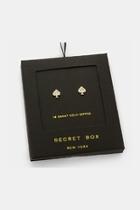  Secret-box - Gold-dipped-spade Studs