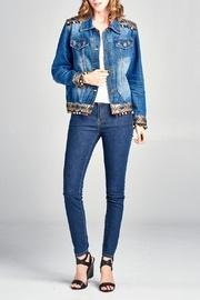  Pom-pom Jean Jacket