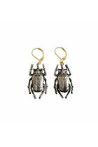  Black Beetle Earrings