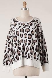  Open-back Leopard Sweater