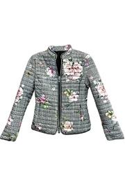  Floral Houndstooth Coat