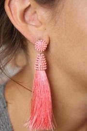  Salmon Tassel Earrings
