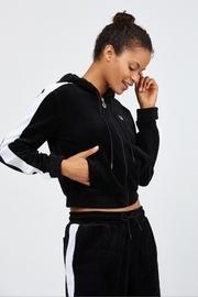  Fila Carly Velour Jacket Crop Hoodie