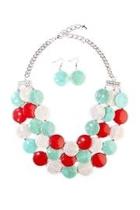  Turquoise Layered-stone Necklace