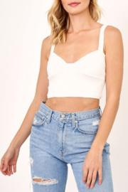  Ribbed Balconette Crop Tank