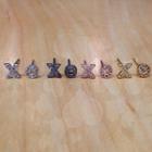  Charcoal Xoxo Studs