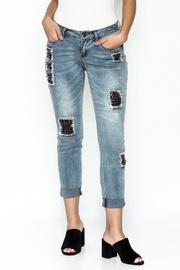 Crystal Patch Denim Jeans