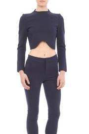  Navy Crop Top
