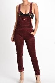  Burgundy Corduroy Overalls