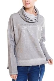  Cowl Graphic Sweater