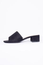  Black Suede Mule Shoes