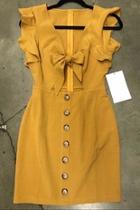  Mustard Dress W/buttons