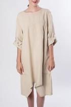  Beige Pocket Dress