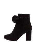  Faux Suede Ankle Bootie