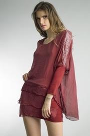  Bordeaux Silk Dress