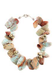  Jaspar Geode-slice Necklace