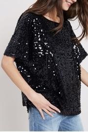 Black Sequins Tee