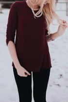  Burgundy Classic Top