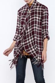  Plaid Fringe Shirt
