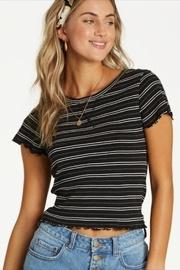  Black Striped-tee