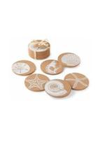 Shell Printed Cork Coasters
