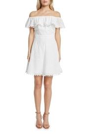  Off-shoulder Eyelet Dress