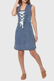  Brianna Side Zip Denim Dress