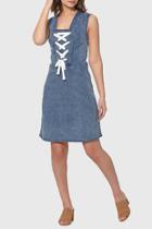 Brianna Side Zip Denim Dress