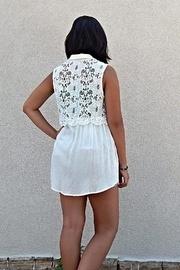  Crochet Back Blouse