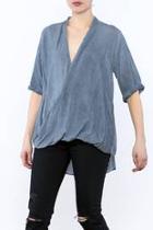  Drape Wrap Blouse