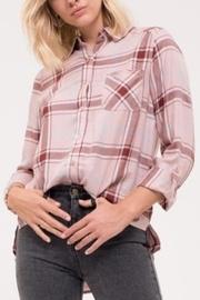 Pink Button-down Flannel