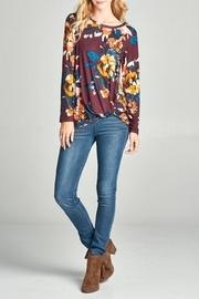  Floral Twist Top