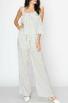  Tie-shoulder-top And Wide-leg-pants