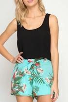  Tropical Tie-front Shorts