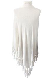 White Cashmere Poncho