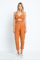  Burnt-orange Pant Set