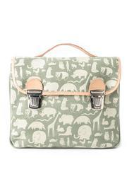  Printed Canvas Satchel