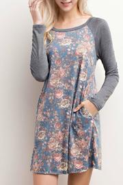  Floral Raglan Dress