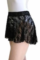  Flare Lace Skirt(black)
