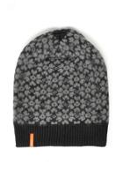  Grey Floral Beanie