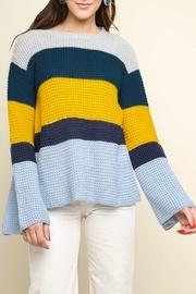  Colorblock Waffle Sweater