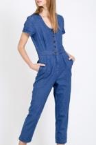  Button Down Jumpsuit