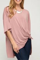  Modal Cupro Hi Low Oversized Top