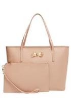  Bow Leather Shopper
