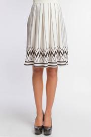  Chevron Midi Skirt