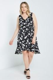  Classic B & W Floral Dress