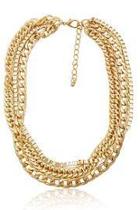  Gold Triple Chain Necklace