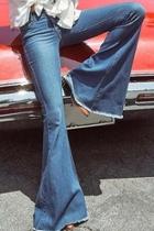  Extreme-flare Faded Jeans