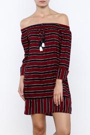  Tassel Off Shoulder Dress