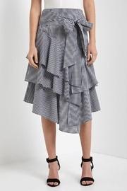  Gingham Ruffled Skirt